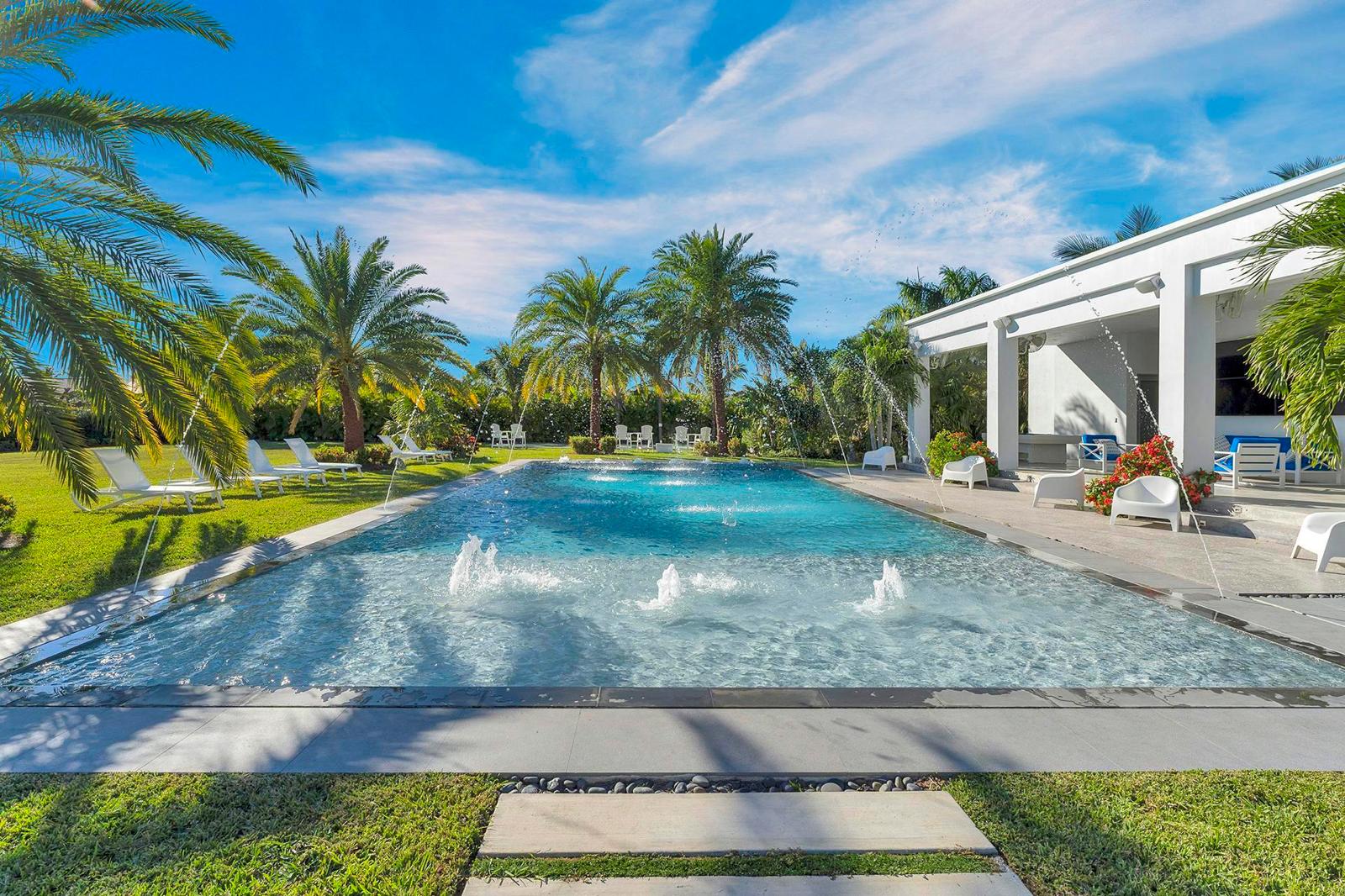 Resort-style saltwater pool